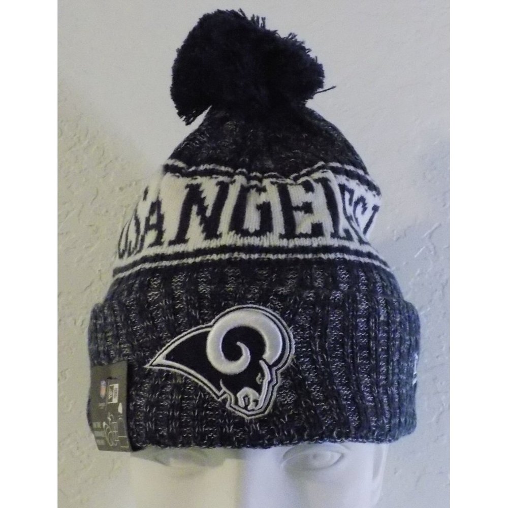 Los Angeles Rams Beanie Pom Pom New Era Football NFL
